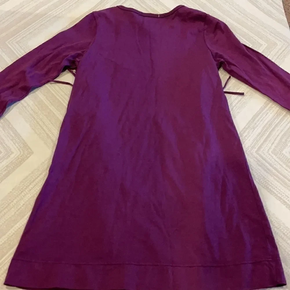 Joah Love Girls Plum Long Sleeve Fringe Dress